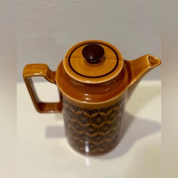 Vintage 70s MCM Royal Sealy Golden Brown Coffee Pot/Pitcher - Picture 3 of 10